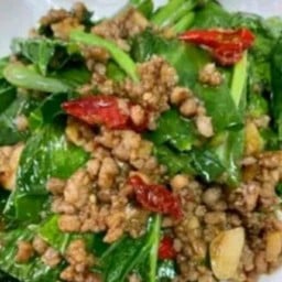 ข้าวราดคะน้าหมูสับ