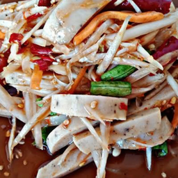 ส้มตำหมูยอ (ปลาร้า)