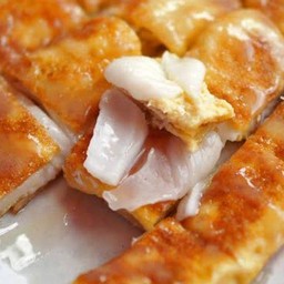 โรตี ไข่ มะพร้าว เนยสด