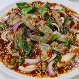 ยํากุ้งสดน้ําปลาร้า