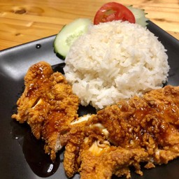 ข้าวไก่ทอดเทริยากิ