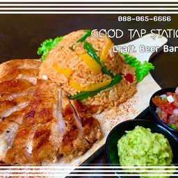 ข้าวผัดแม๊กซิกัน ไก่ย่าง