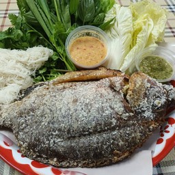 ร้านเมี่ยงปลาอบโอ่ง@เขาไผ่