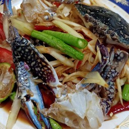 ตำมะละกอปูสด