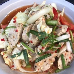 ยำหมูยอ+วุ้นเส้น+หมูสับ