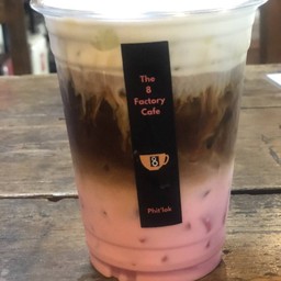 ลาเต้ชากุหลาบฟองนม