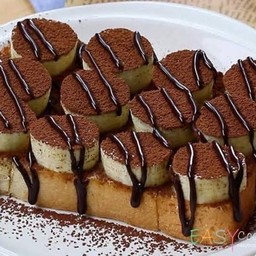 ปังปิ้งช็อกโกแลตกล้วยคลุกฝุ่น