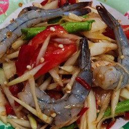 ตำมะละกอกุ้งสด