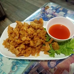 หนังไก่ ทอด