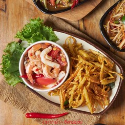 ส้มตำทอด