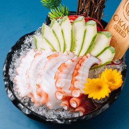 A43.ซาซิมิปลาหมึกทาโกะ 5 ชิ้น