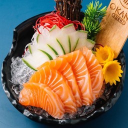 A49.ซาซิมิแซลมอน 5 ชิ้น