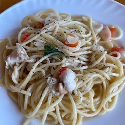 สปาเก็ตตี้หอยเชลล์กระเทียม