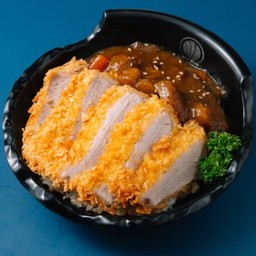 A58.ข้าวหน้าแกงกะหรี่หมูทอด