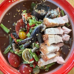 ตำถั่วหมูกรอบ