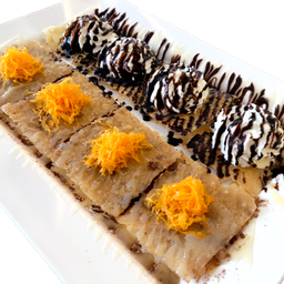 โรตีทิชชู่2โทน ฝอยทองวิปครีมช็อค