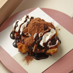 Chocolate Volcano Croffle