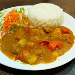 ข้าวแกงกระหรี่หมู [จัดส่ง]