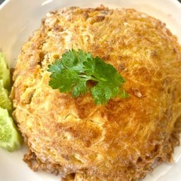 ข้าวไข่เจียววุ้นเส้นหมูสับ