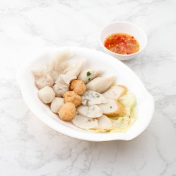 ลวกจิ้มลูกชิ้นปลารวม