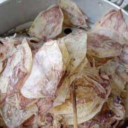 ปลาหมึกแห้งบดย่าง&หนังควายจี่