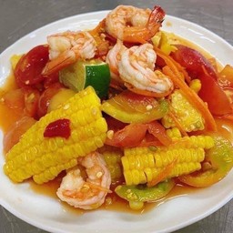 ตำข้าวโพดกุ้งสุก