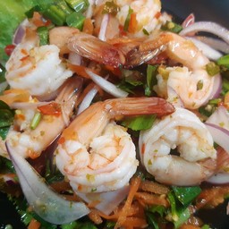 ยำกุ้งสุก