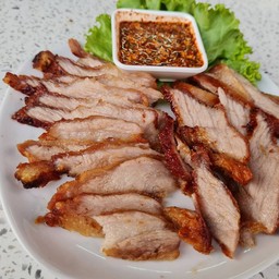 คอหมูย่างแท้
