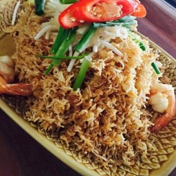 หมี่กรอบ กุ้งสด