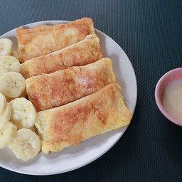 ขนมปังทอดไส้กล้วยหอม
