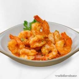 กุ้งจัมโบ้ทอดกระเทียมพริกไทย