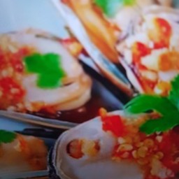 หอยแมลงภู่นิวซีแลนด์จี๊ดจาดวาชาบิ