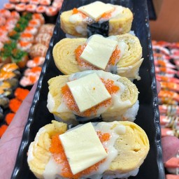 Tamago With Salad And Cheese Sushi
