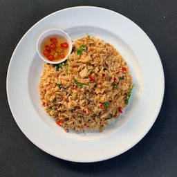 ข้าวคลุกกะเพราหมู