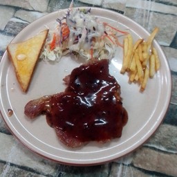 เสต็กสันคอหมู (บาร์บีคิว)