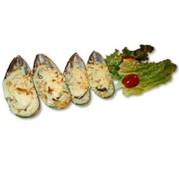 หอยแมลงภู่นิวซีแลนด์อบชีส (Cheesy baked NZ Mussel)