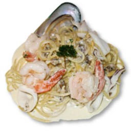 สปาเก็ตตี้ซีฟู้ดครีมซอส (Spaghetti seafood cream sauce)