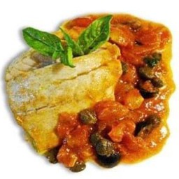 ปลากะพงผัดซอสมะเขือเทศ (Sea bass in tomato sauce)