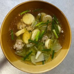 ต้มจืดเต้าหู้ผักกาดขาว หมูสับ