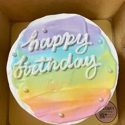 เค้กวันเกิดครึ่งปอนด์(สายรุ้ง)