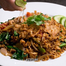 ข้าวผัดโบราณ(ข้าวผัดดำ)