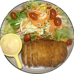 สลัดหมูทอด