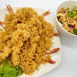 ยำกุ้งฟู