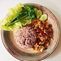 ข้าวลาบไก่ Spicy chicken salad