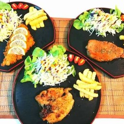 สเต็กไก่หมาล่า