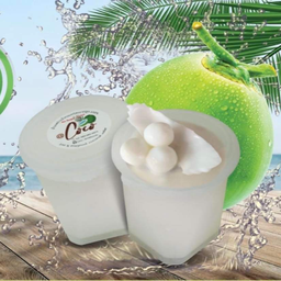 พุดดิ้้งไข่มุกมะพร้าวอ่อน pudding