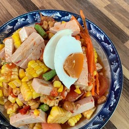 ตำข้าวโพด+ไข่เค็ม+ไก่ยอ