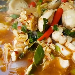 ต้มแซ่ป อกไก่+ไข่ข้น ฟรีข้าว 1ถุง