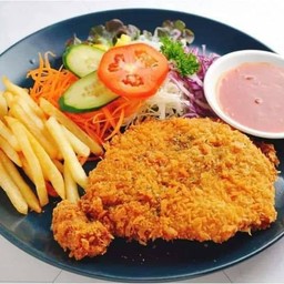 สเต็กไก่ทอด