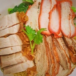 บะหมี่เป็ดย่าง+หมูแดง+หมูกรอบ